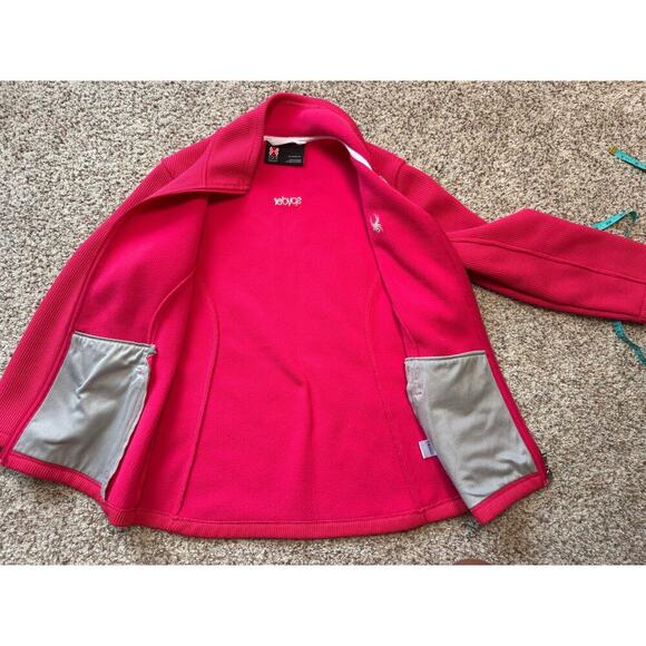 SPYDER CORE Sweater/Jacket, size Large, Red/Pink; full zip; - Picture 7 of 12